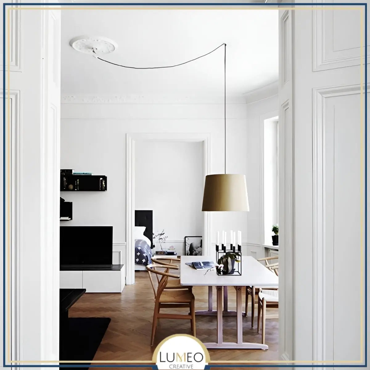 Kit décentralisation pour suspension | Crochet de plafond pour concevoir un lustre araignée