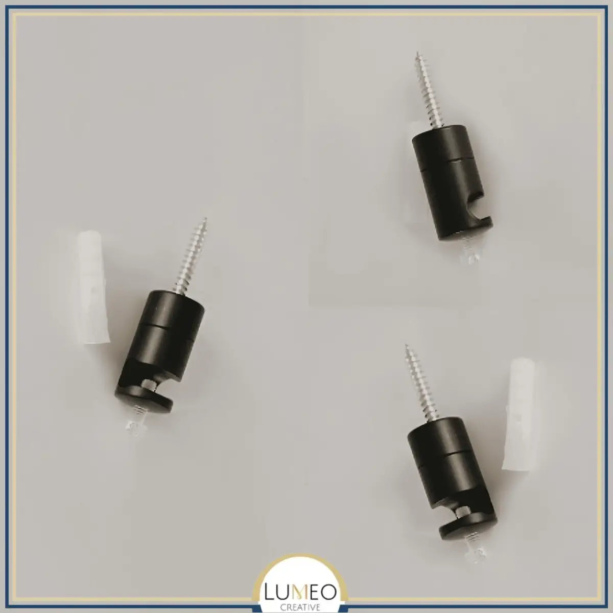 Kit décentralisation pour suspension | Crochet de plafond pour concevoir un lustre araignée Noir