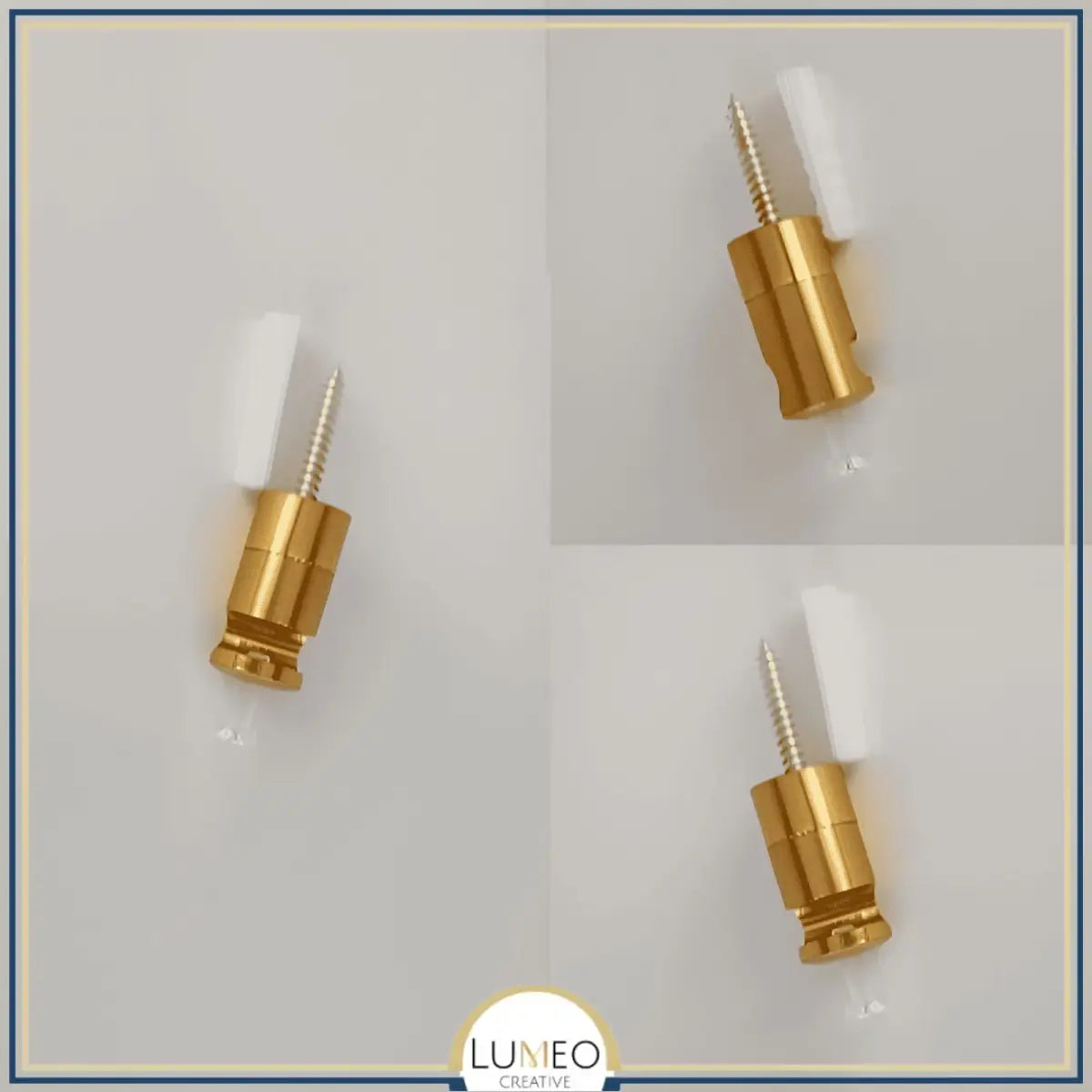 Kit décentralisation pour suspension | Crochet de plafond pour concevoir un lustre araignée Or