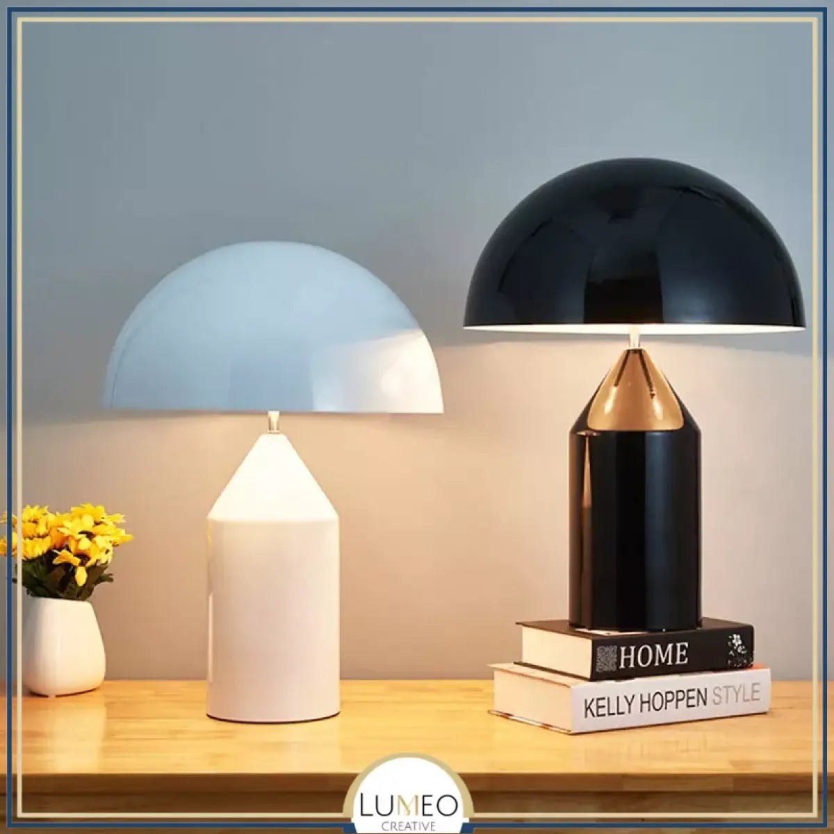 Lampe à poser design champignon