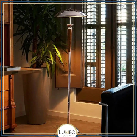 Lampe à poser design métal & bois | Style rétro chic