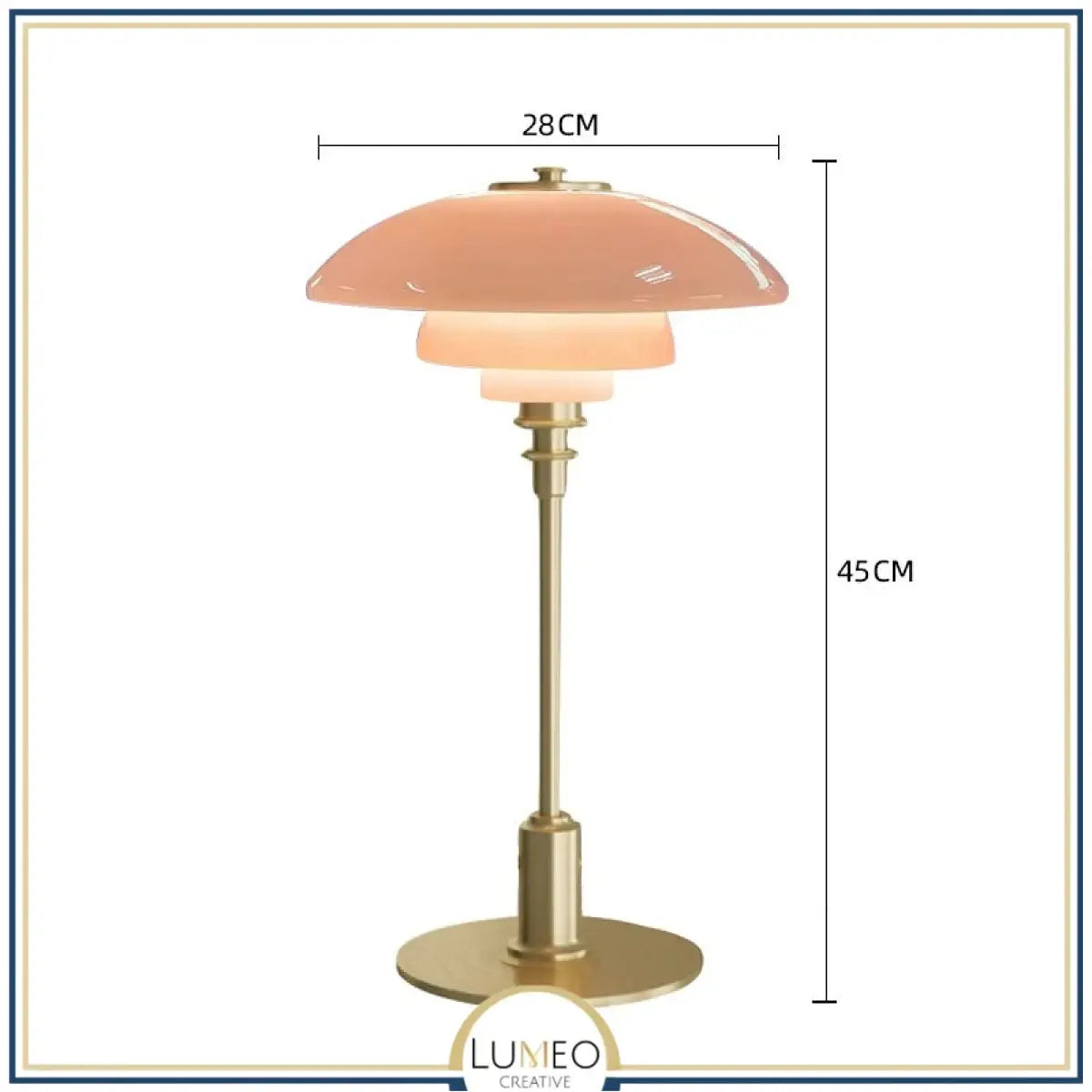 Lampe à poser rétro chic verre multicouche | Ambiance douce et élégante