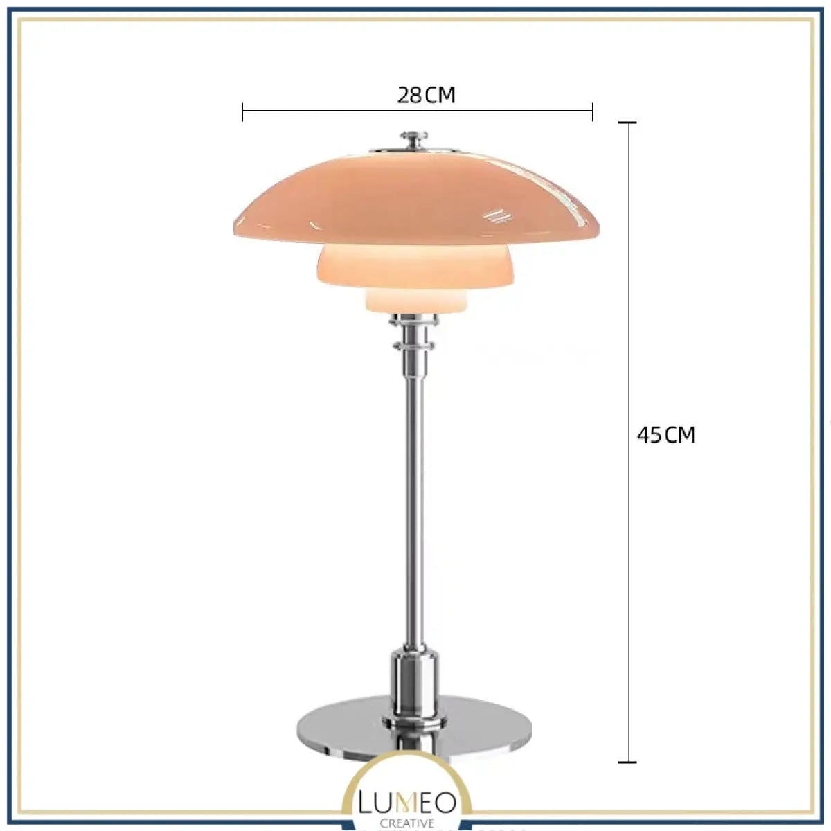 Lampe à poser rétro chic verre multicouche | Ambiance douce et élégante