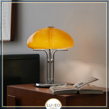 Lampe à poser vintage en verre coloré | Ambiance rétro et élégante