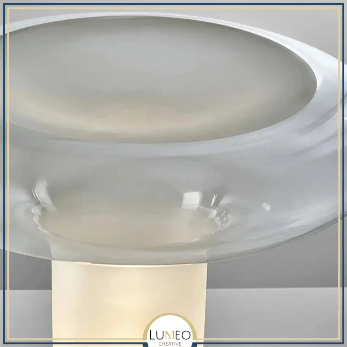 Lampe champignon en verre soufflé | Design sculptural