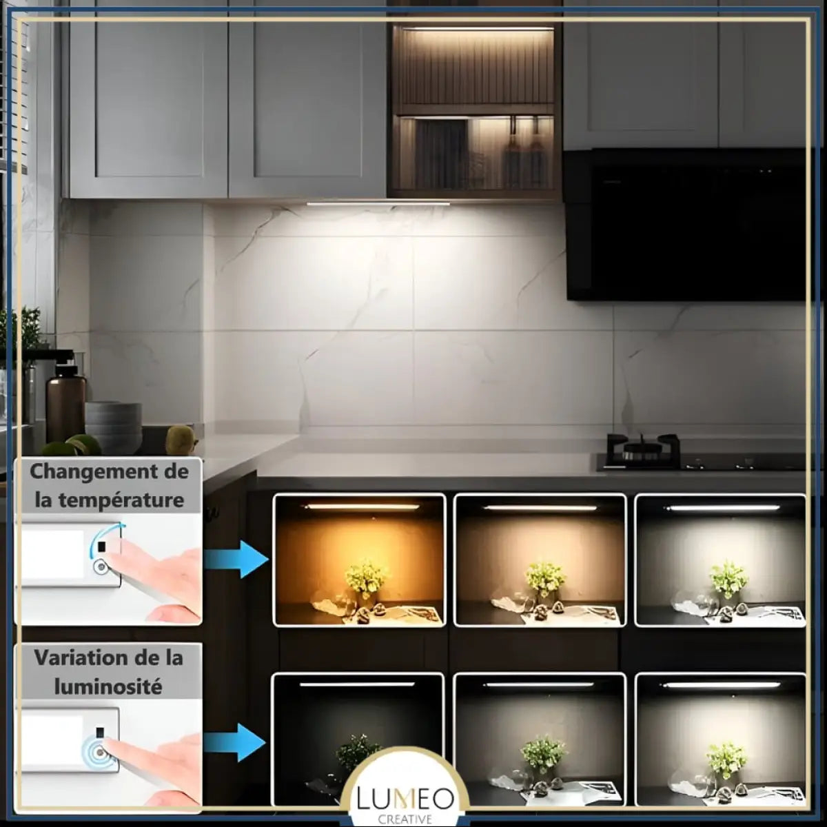 Lampe LED sans fil | Réglette avec détecteur de mouvement