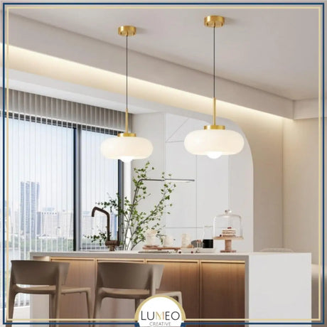 Luminaire vintage en verre coloré | Suspension plafonnier ou lustre au style rétro chic