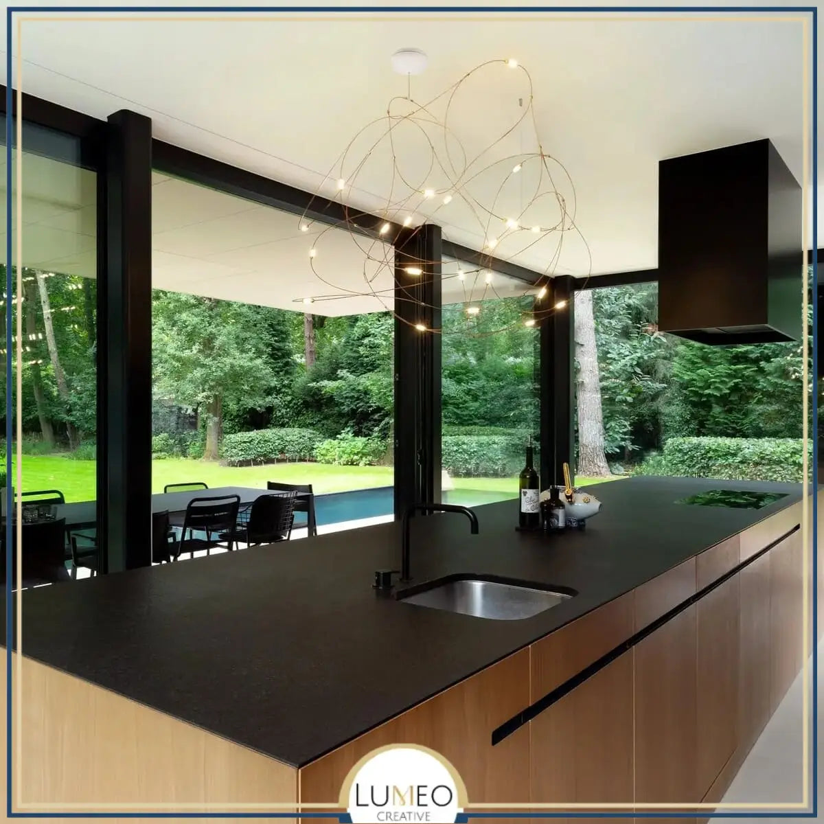 Lustre aérien filaire à LED | Chic & contemporain