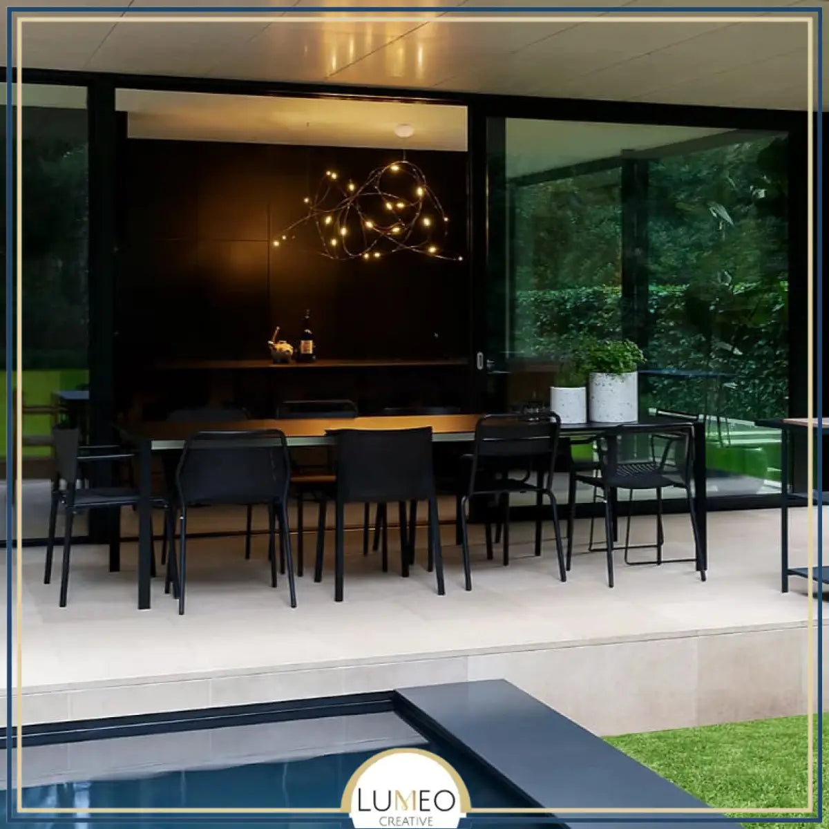 Lustre aérien filaire à LED | Chic & contemporain