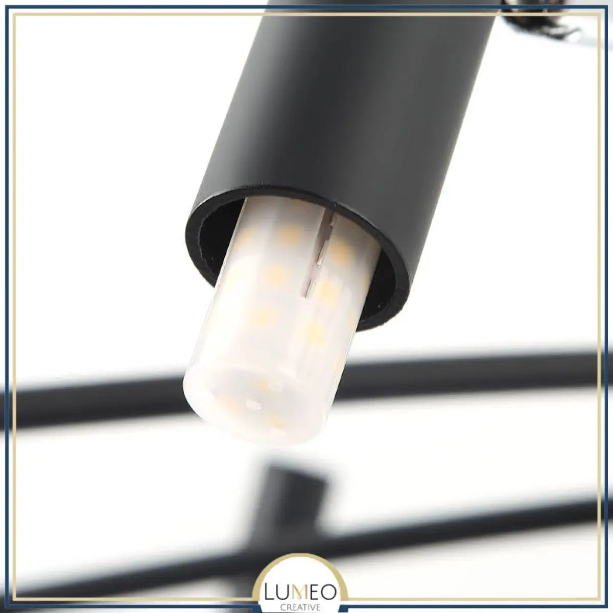 Lustre circulaire architectural en tubes à LED | Luminaire au design moderne