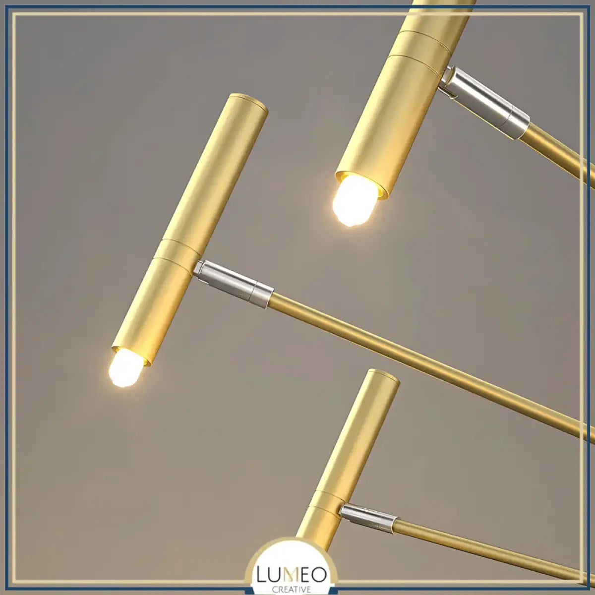 Lustre circulaire architectural en tubes à LED | Luminaire au design moderne