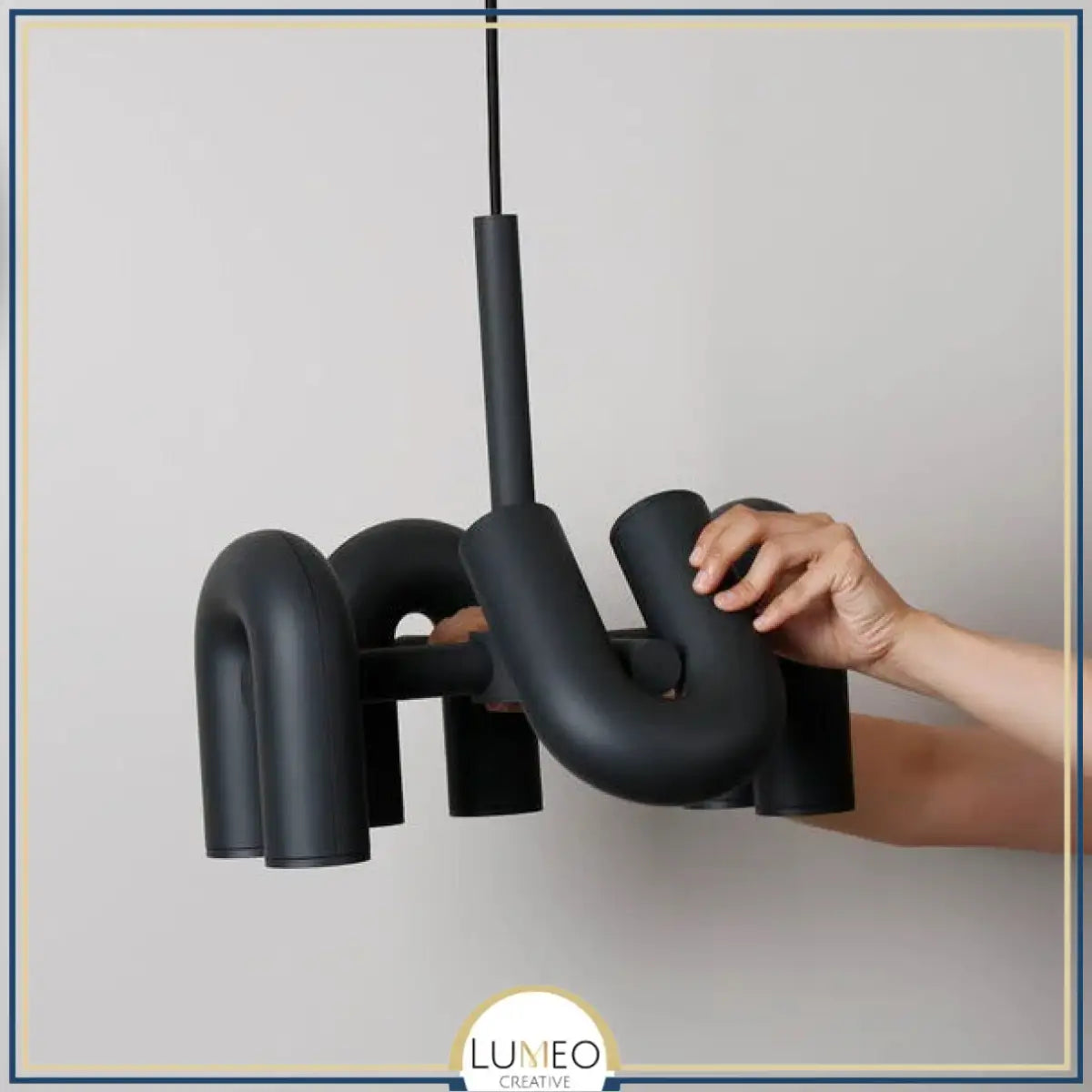 Lustre design tubulaire contemporain