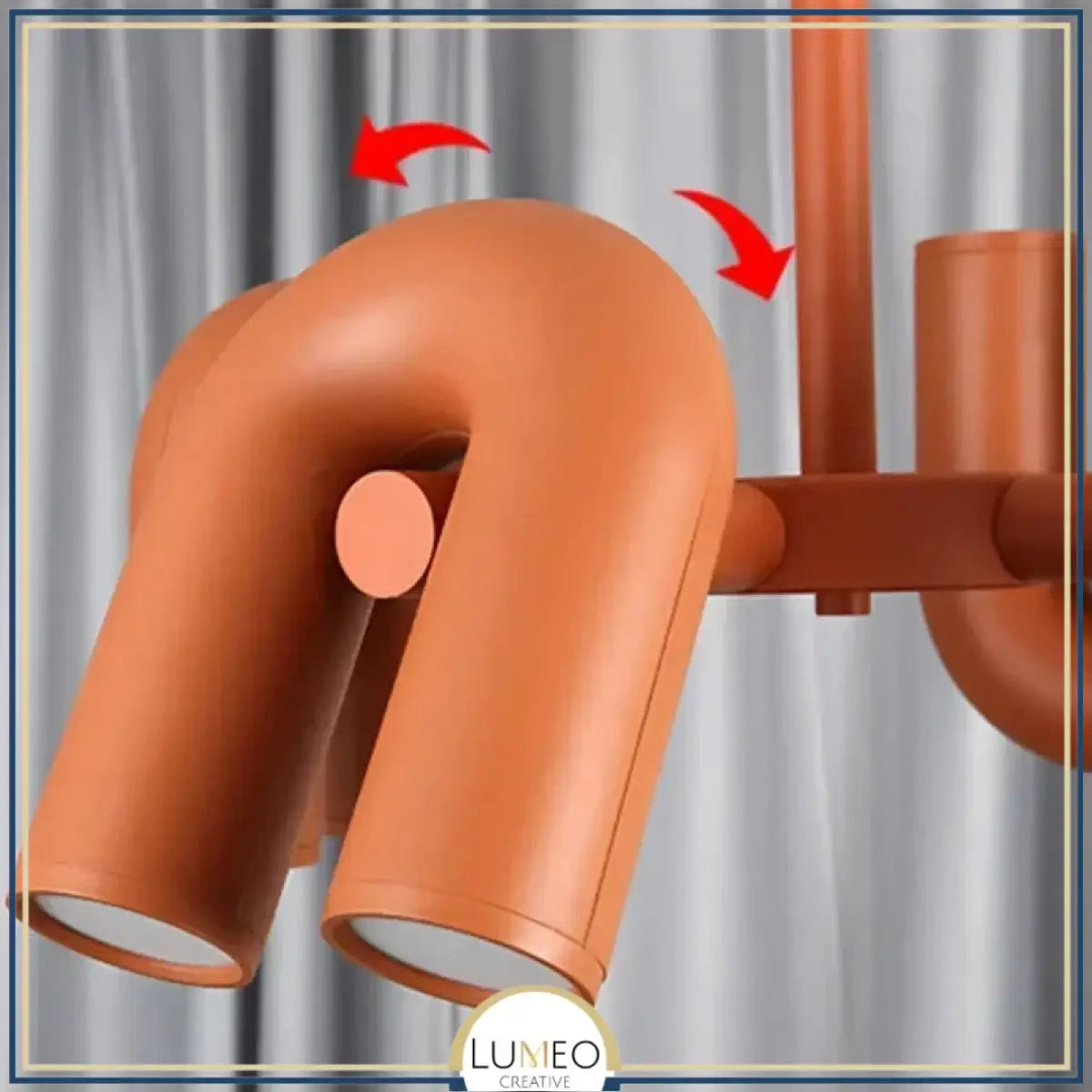 Lustre design tubulaire contemporain