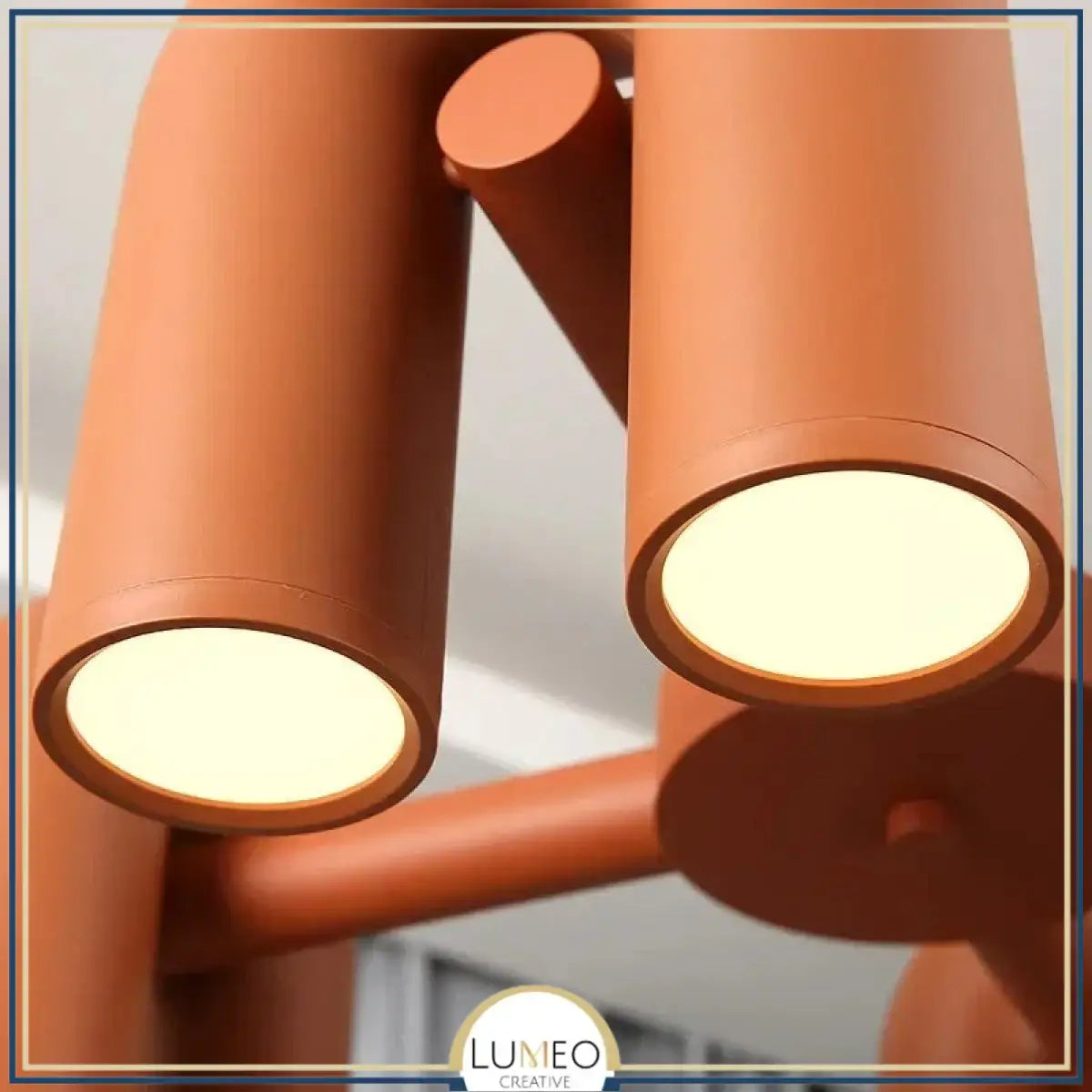 Lustre design tubulaire contemporain