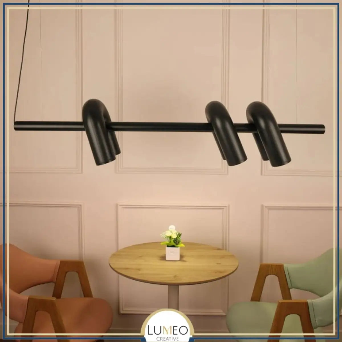 Lustre design tubulaire contemporain