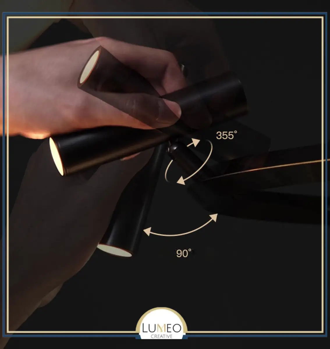 Lustre suspendu à spots orientables | Structure graphique et éclairage directionnel