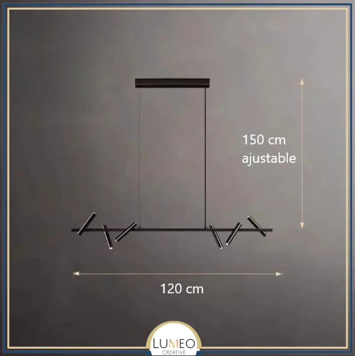 Lustre suspendu à spots orientables | Structure graphique et éclairage directionnel 6 Rectangulaire / Blanc chaud