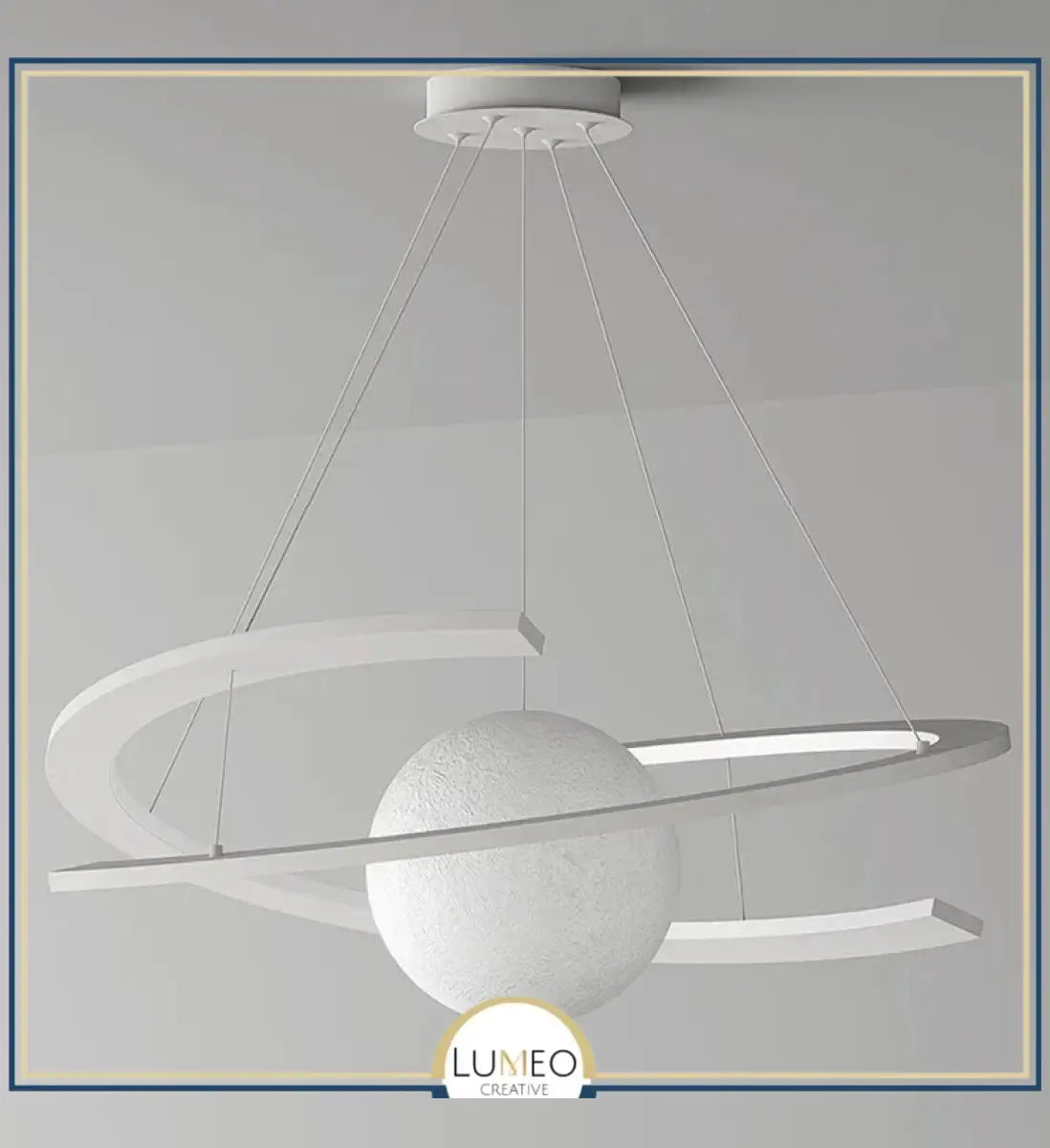 Lustre suspendu planétaire | Design futuriste & ambiance céleste