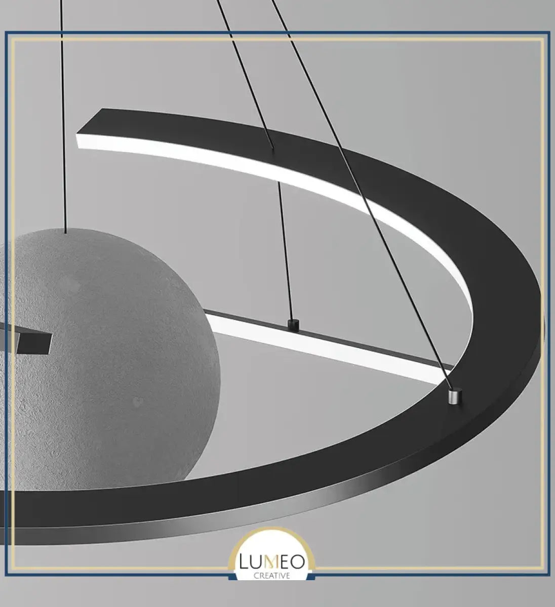 Lustre suspendu planétaire | Design futuriste & ambiance céleste