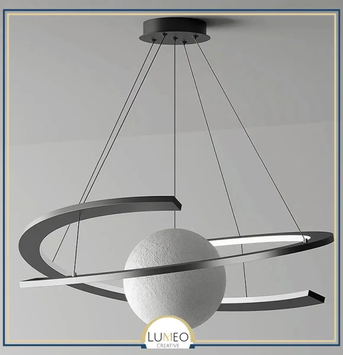 Lustre suspendu planétaire | Design futuriste & ambiance céleste