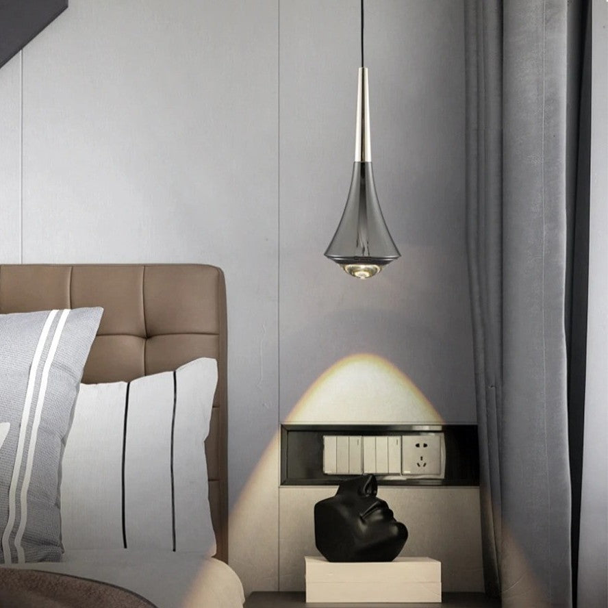 Suspension goutte noire et or | Luminaire suspendu pour éclairage ciblé et élégant