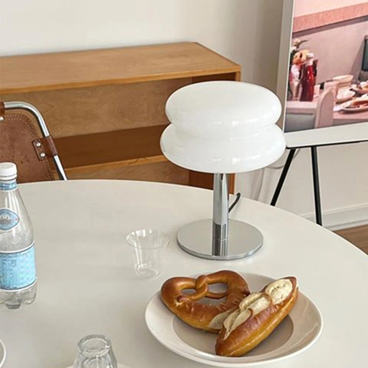 Lampe à poser en verre double diffuseur | Élégance vintage
