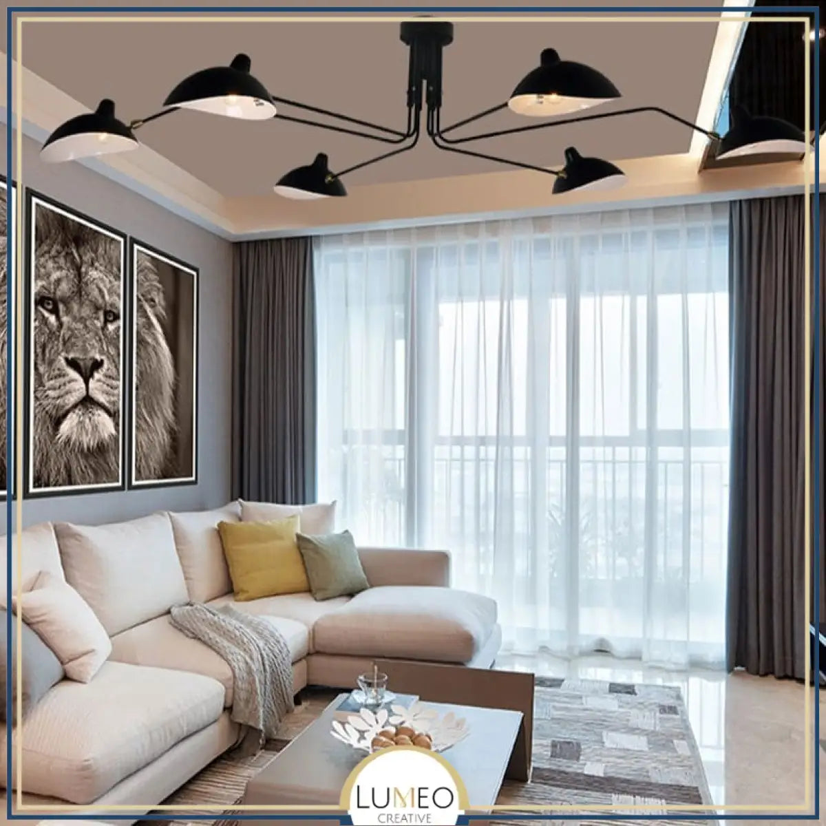 Plafonnier & Applique murale multi bras articulés | Style art nordique