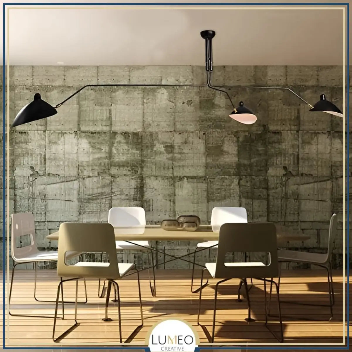 Plafonnier & Applique murale multi bras articulés | Style art nordique