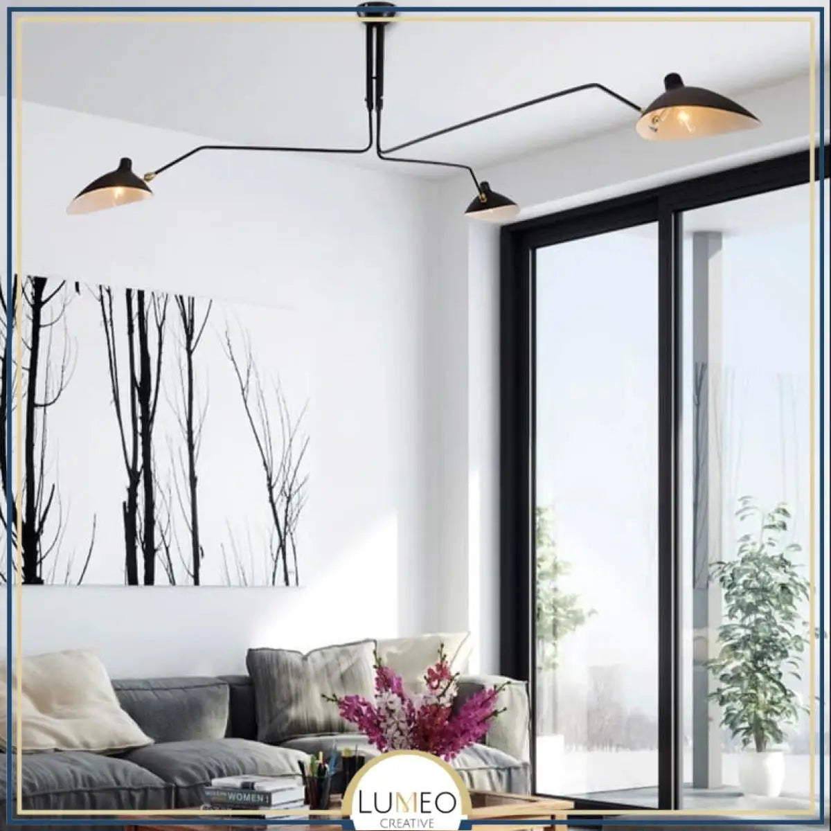 Plafonnier & Applique murale multi bras articulés | Style art nordique