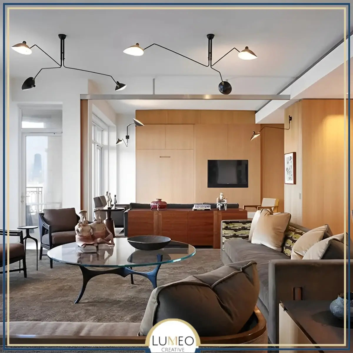 Plafonnier & Applique murale multi bras articulés | Style art nordique