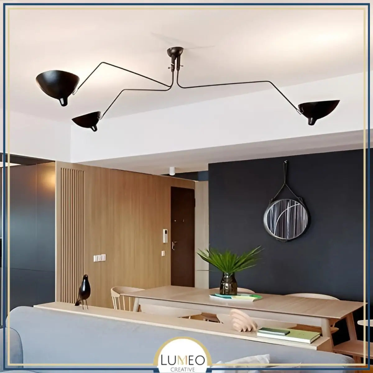 Plafonnier & Applique murale multi bras articulés | Style art nordique