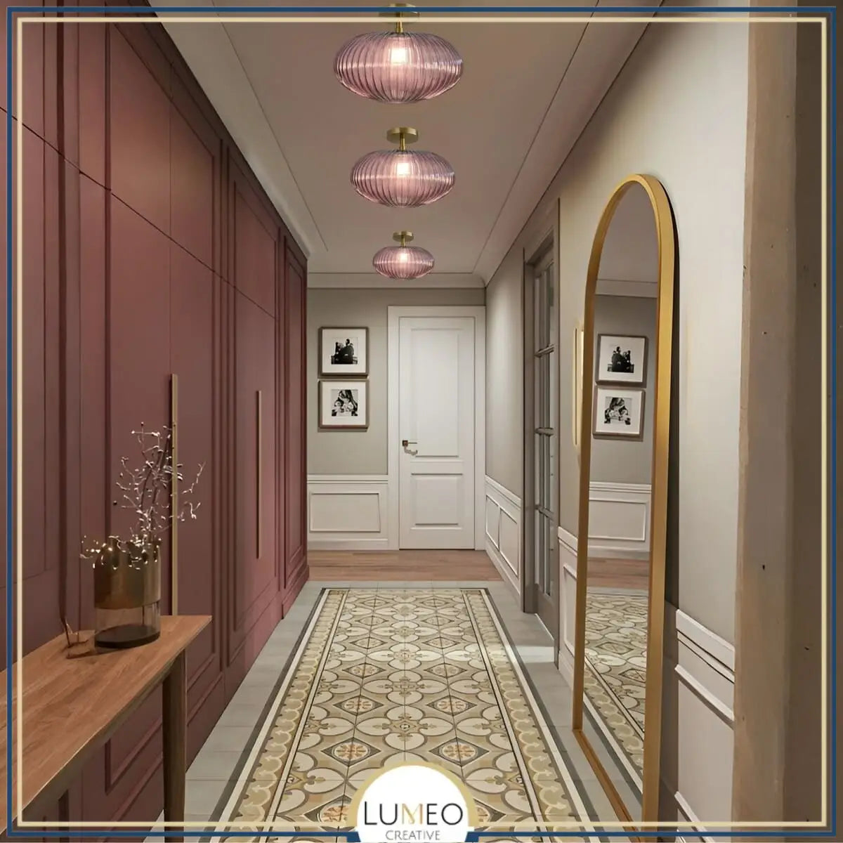 Plafonnier en verre vintage CRISTALI | Verre fumé et coloré