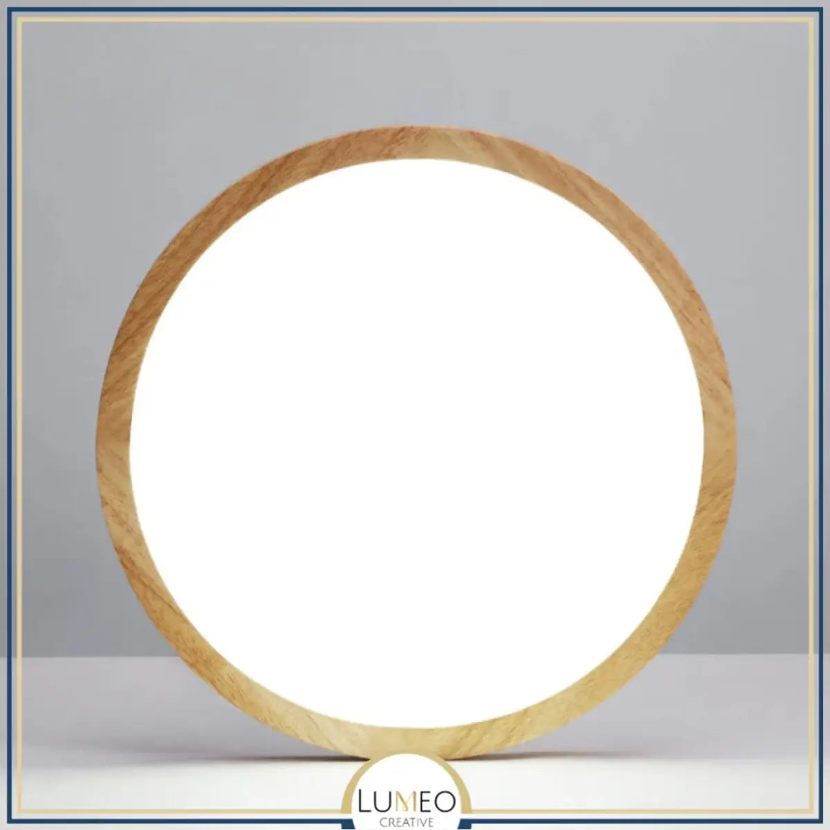 Plafonnier LED bois extra fin | Design épuré et minimaliste