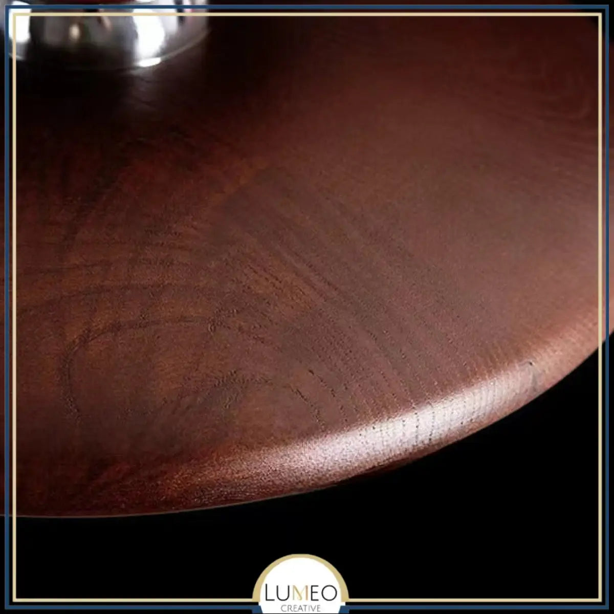 Plafonnier rond en bois naturel avec globe en verre | Design japandi