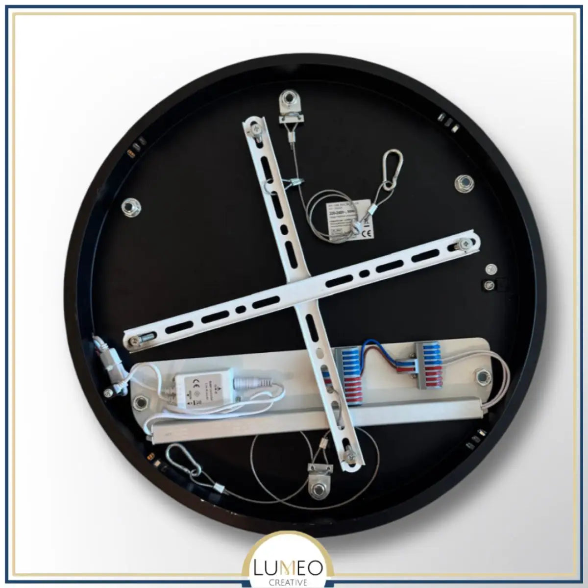 Socle de plafond rond pour suspensions multiples