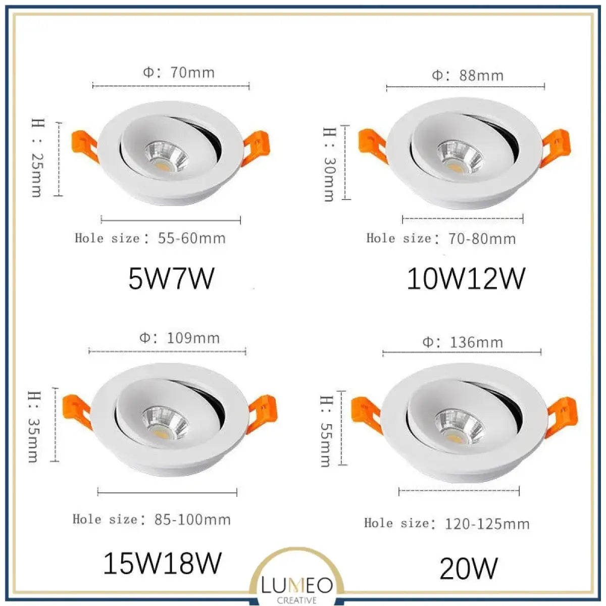 Spot encastrable orientable 360° | Design discret & éclairage ciblé