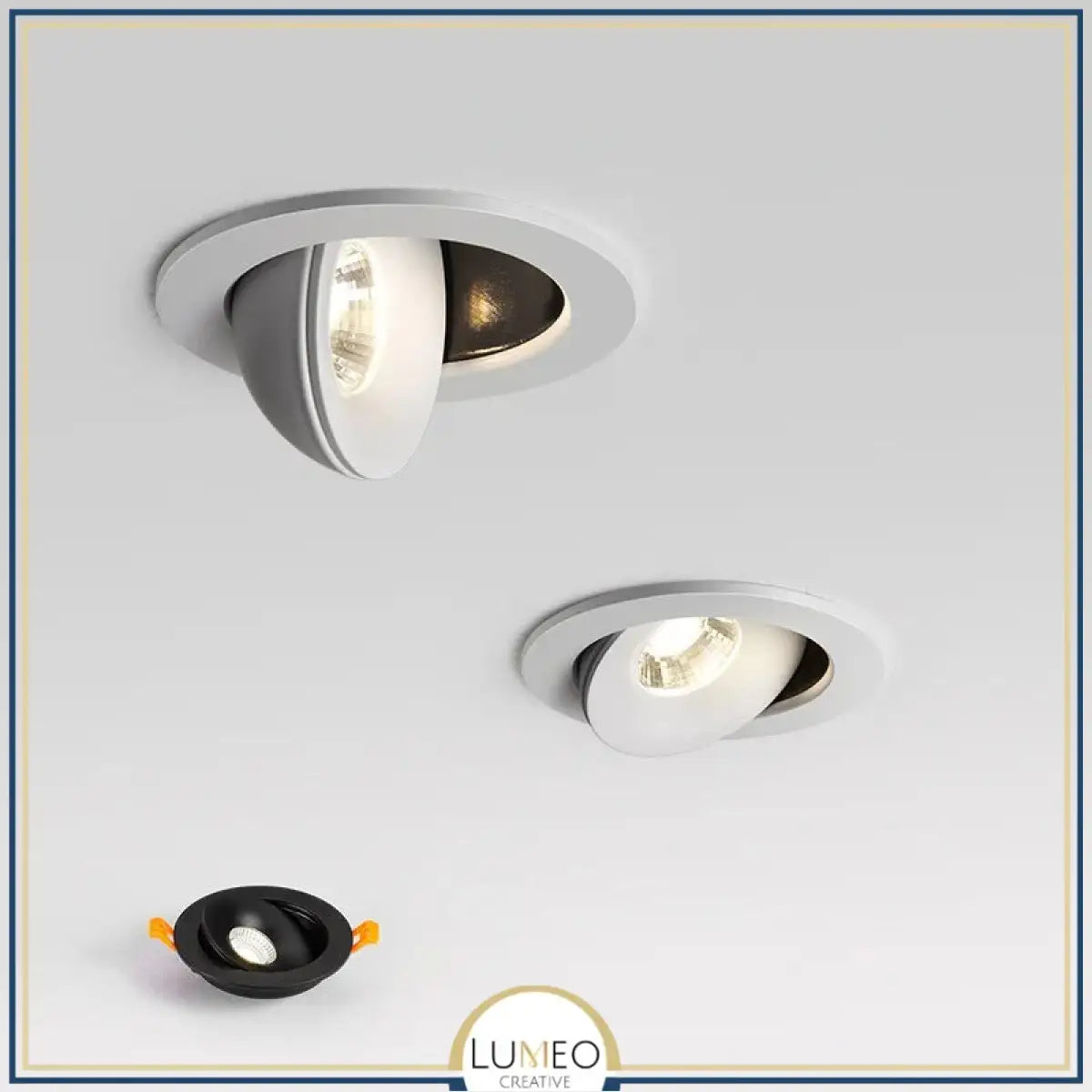 Spot encastrable orientable 360° | Design discret & éclairage ciblé