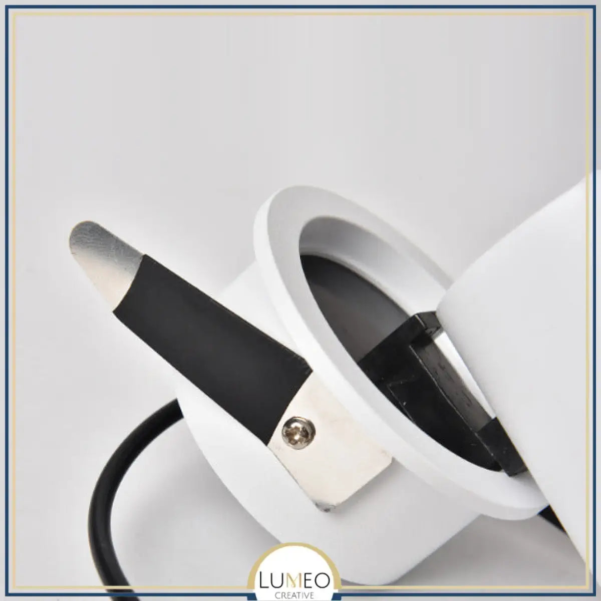 Spot encastré orientable design | Aluminium blanc ou noir