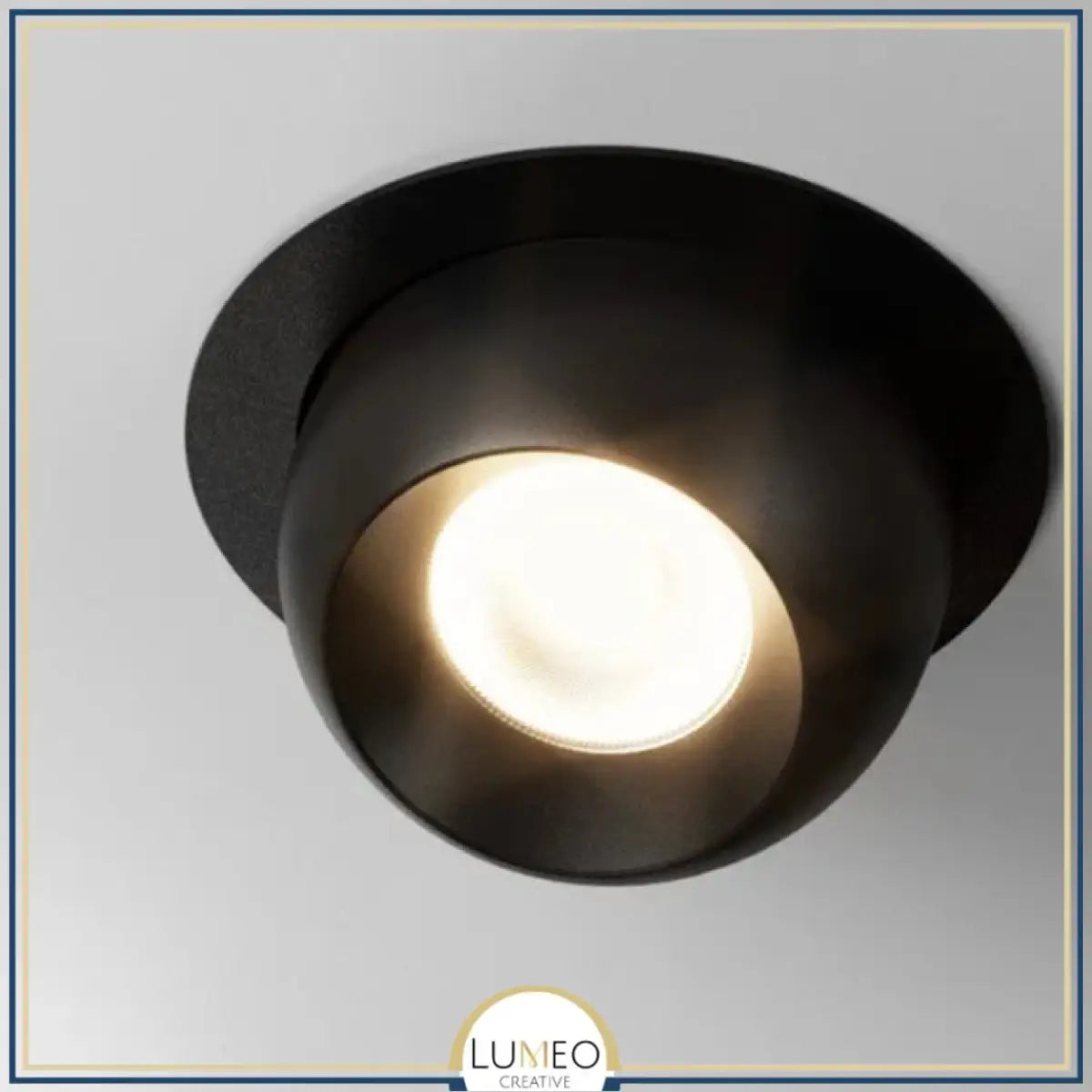 Spot encastré orientable design boule| Finition noire ou blanche 7W / Noir / Blanc chaud