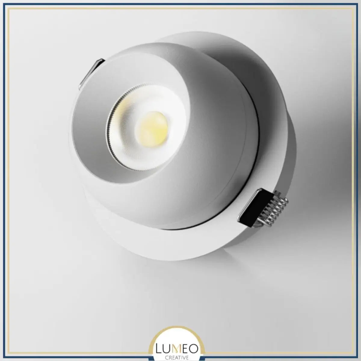 Spot encastré orientable design boule| Finition noire ou blanche