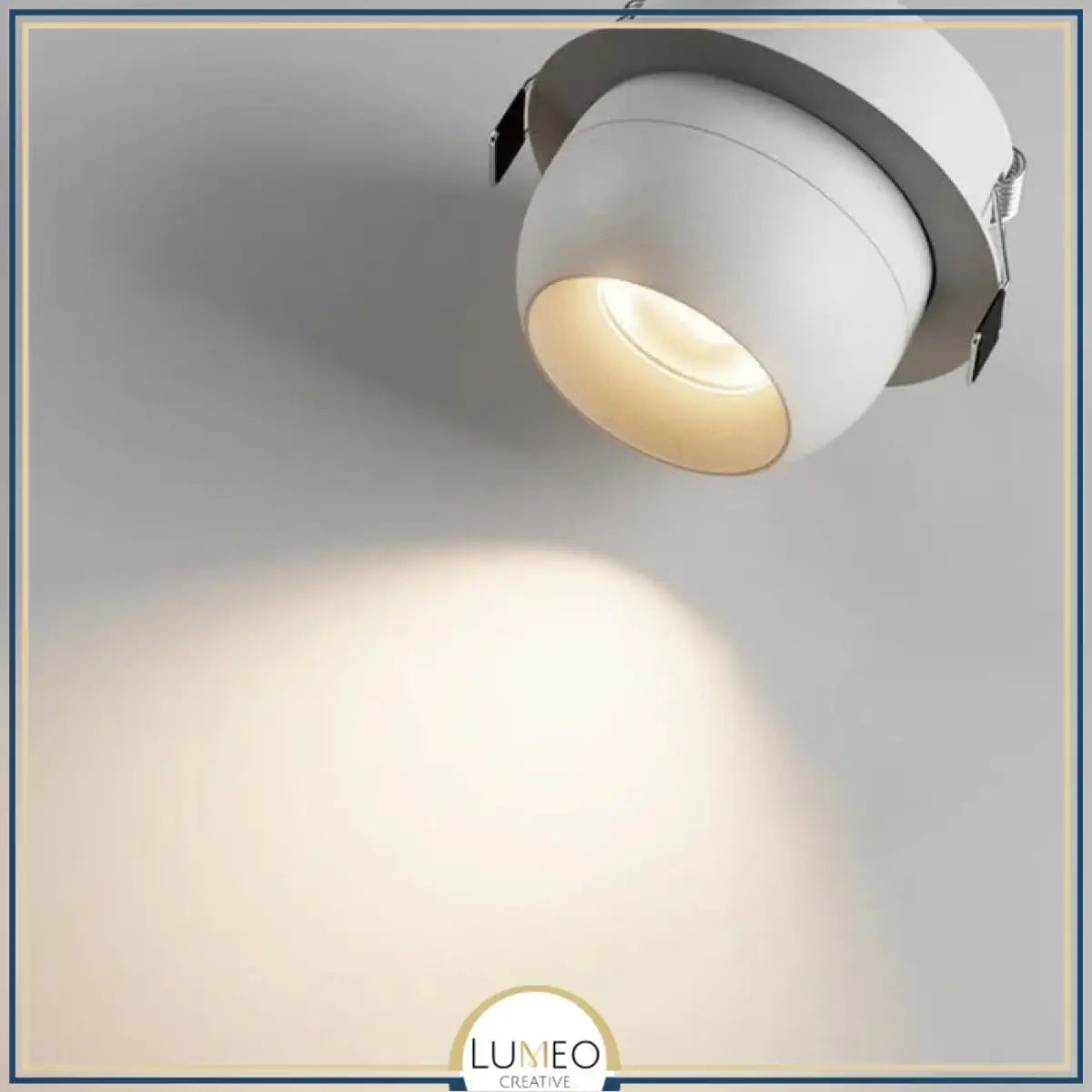 Spot encastré orientable design boule| Finition noire ou blanche