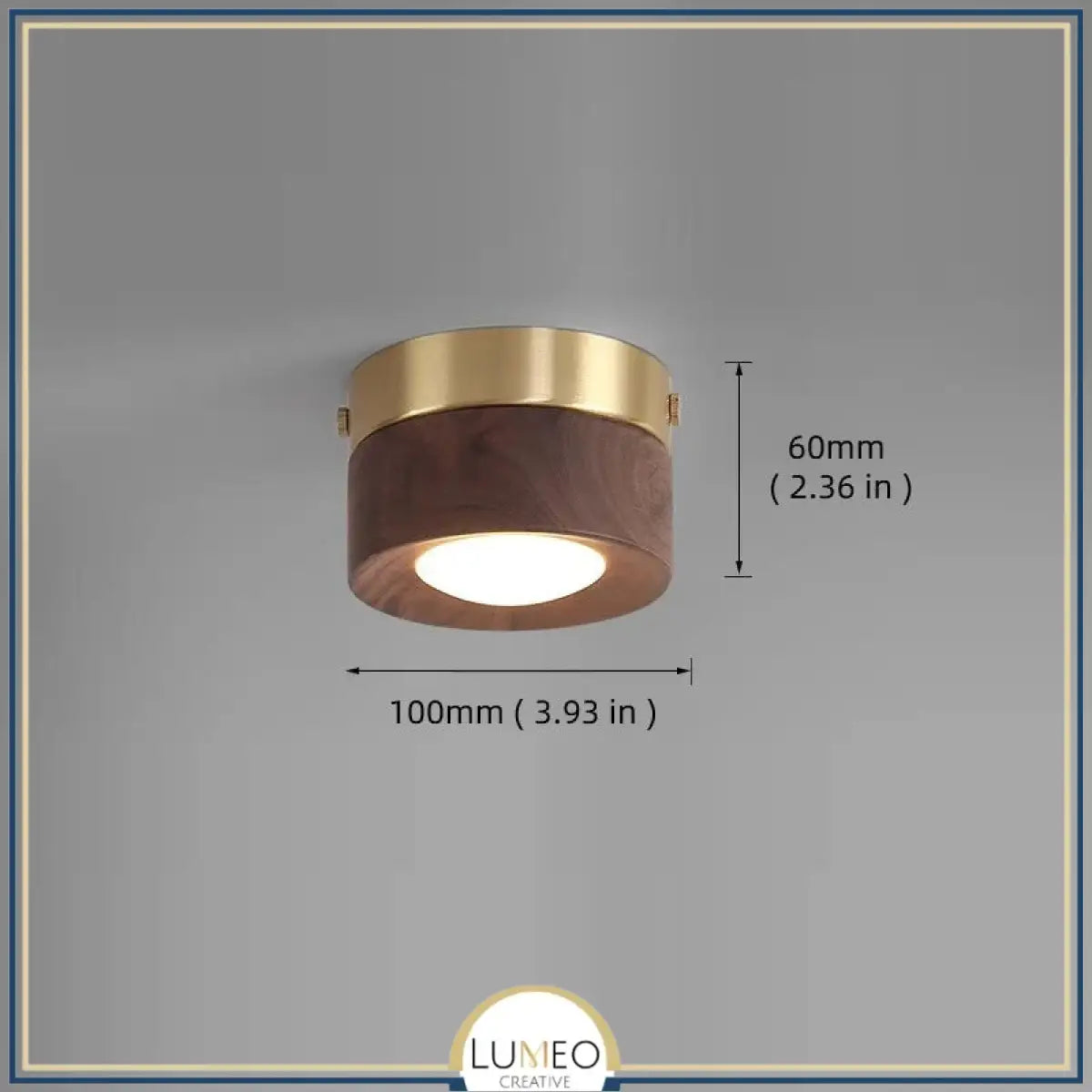 Spot LED bois massif | Éclairage plafond raffiné et naturel