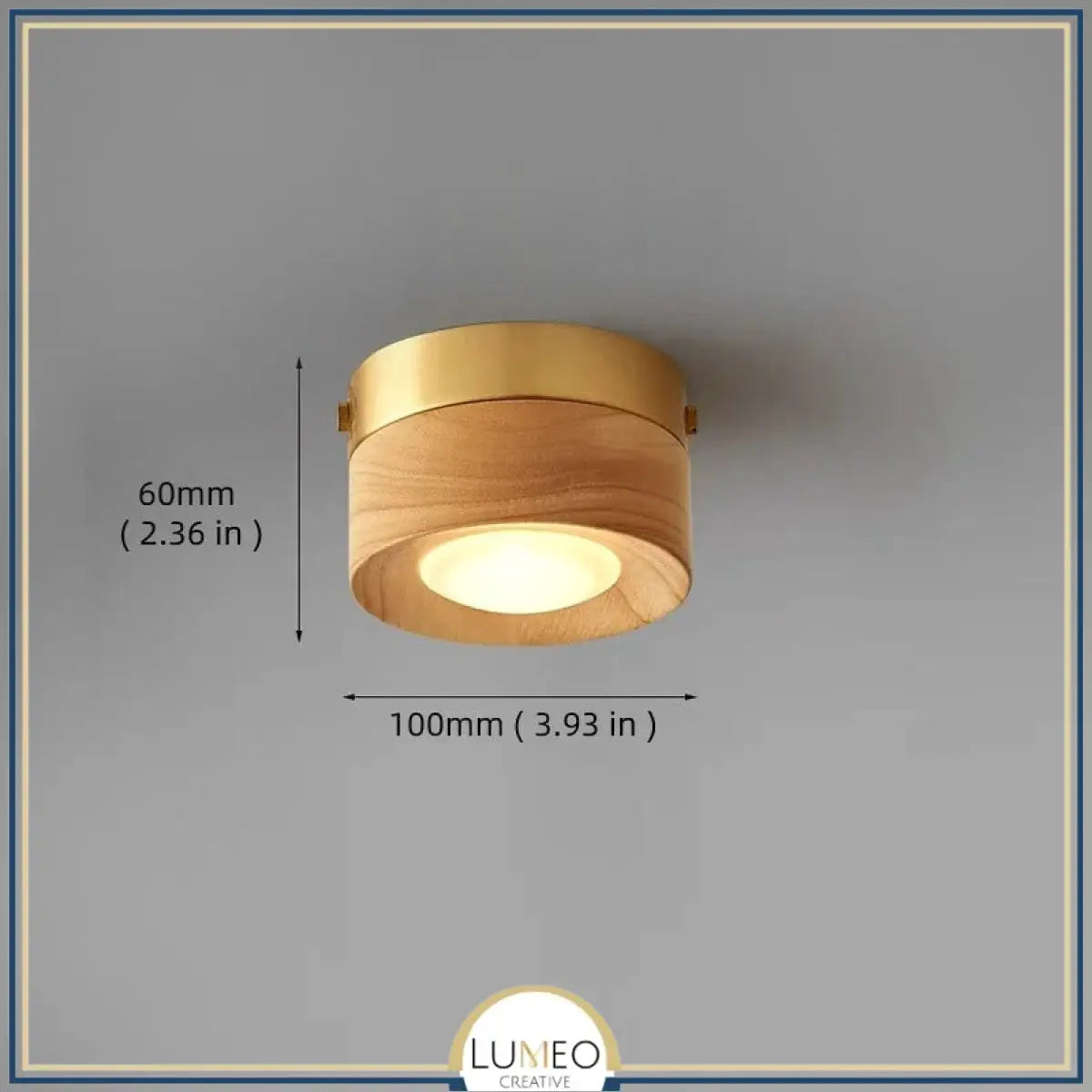 Spot LED bois massif | Éclairage plafond raffiné et naturel