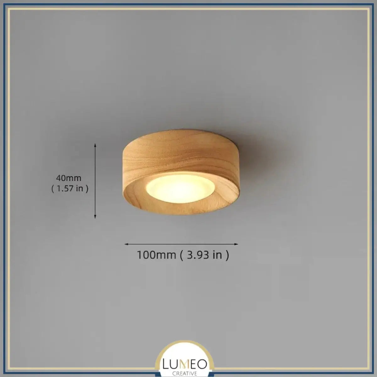 Spot LED bois massif | Éclairage plafond raffiné et naturel A / Frêne clair