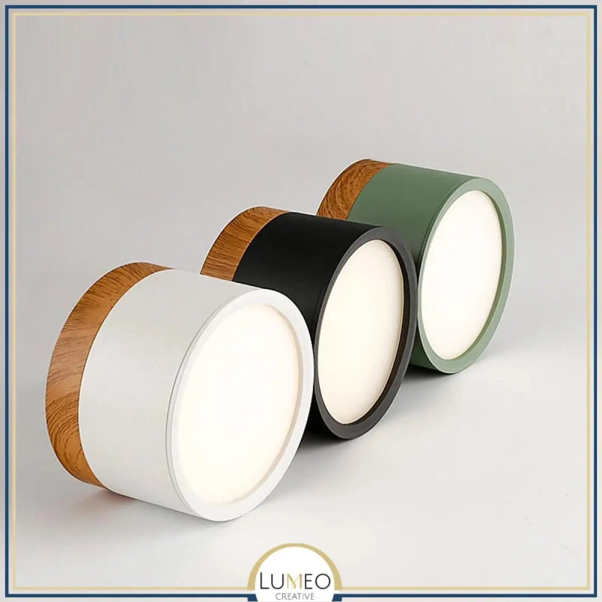 Spot LED décor bois | Éclairage design pour plafond moderne