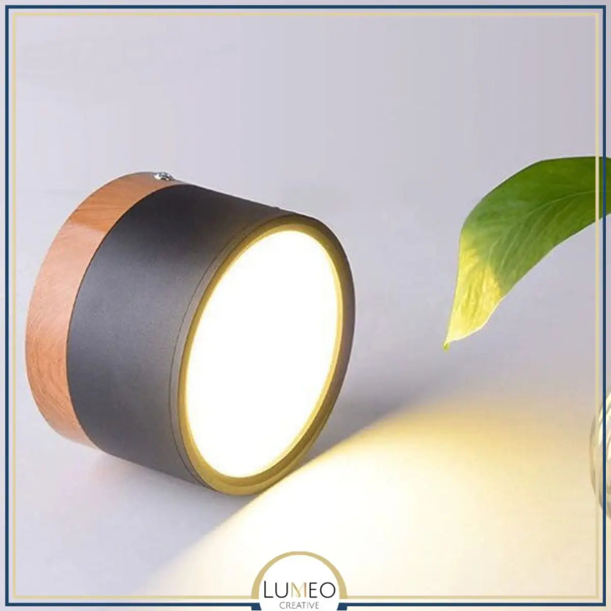 Spot LED décor bois | Éclairage design pour plafond moderne