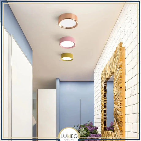 Spot LED extra plat multicolore | Éclairage discret pour plafond vitrine ou meuble