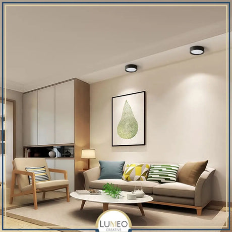 Spot LED extra plat multicolore | Éclairage discret pour plafond vitrine ou meuble