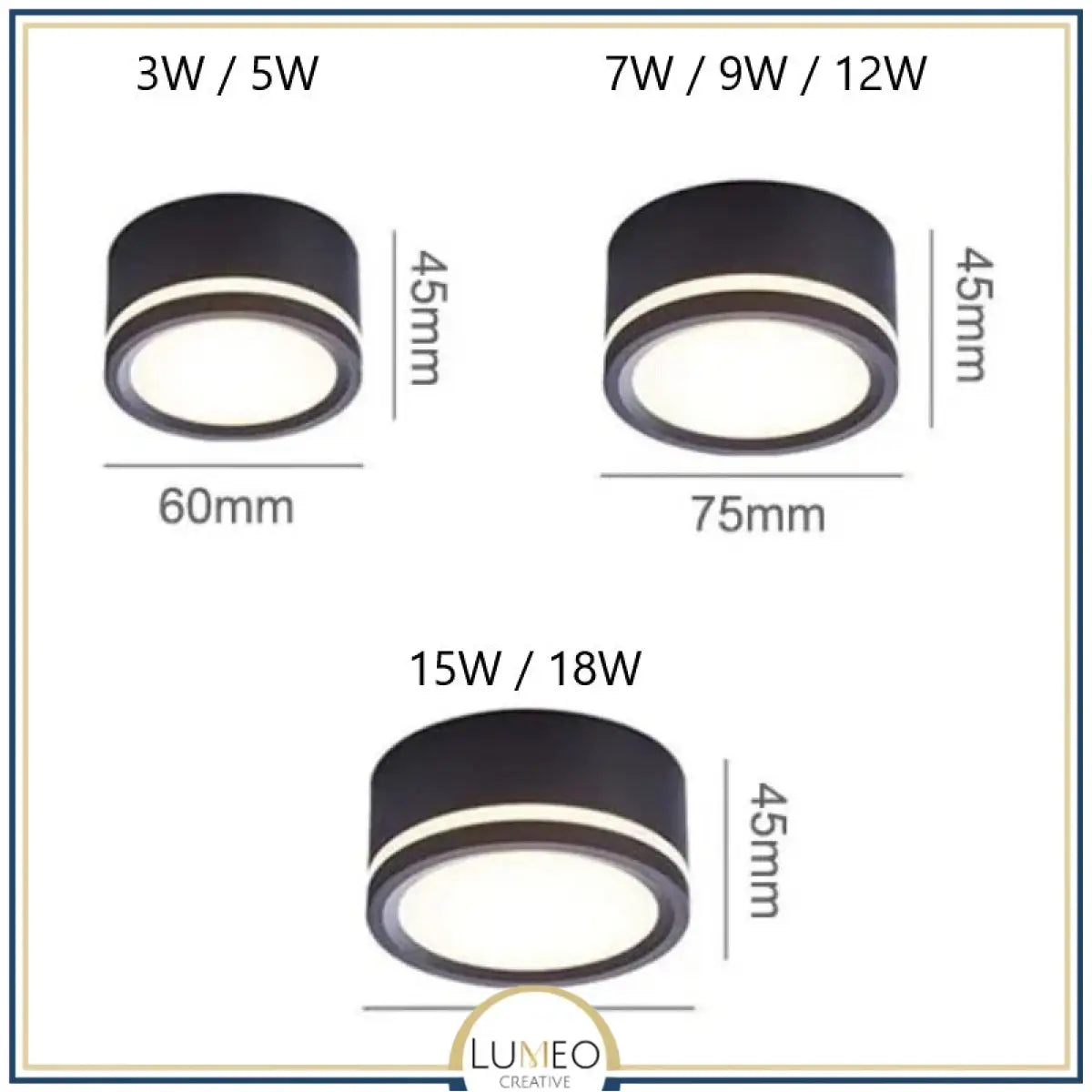 Spot LED plat design | Éclairage plafond ou vitrine