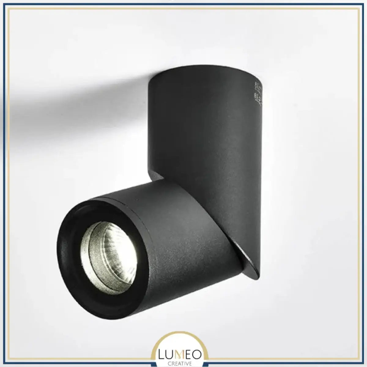 Spot plafond orientable design minimaliste | Noir ou blanc mat 10W / Noir / Blanc chaud